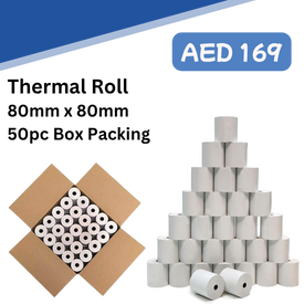 Thermal 80x80mm Roll 50pc